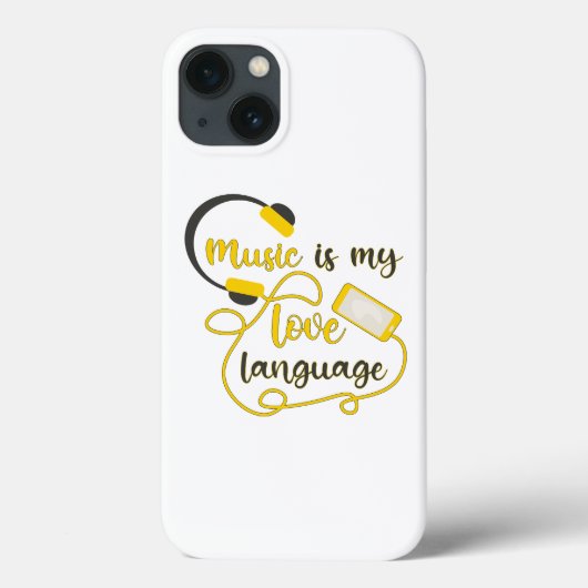 音楽は私の愛する言葉のロマンチックなフレーズである Case-Mate iPhoneケース (裏面)