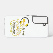 音楽は私の愛する言葉のロマンチックなフレーズである SAMSUNG GALAXYケース (裏面横)