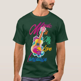 音楽は私の愛の言語 Tシャツ