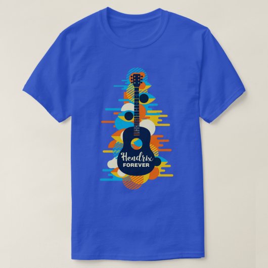 音楽は私の愛の言語Jimi Hendrix永遠Whiである Tシャツ (デザイン正面)
