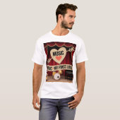 音楽は私の最初の愛 Tシャツ (正面フル)