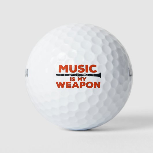 音楽は私の武器だ ゴルフボール (正面)