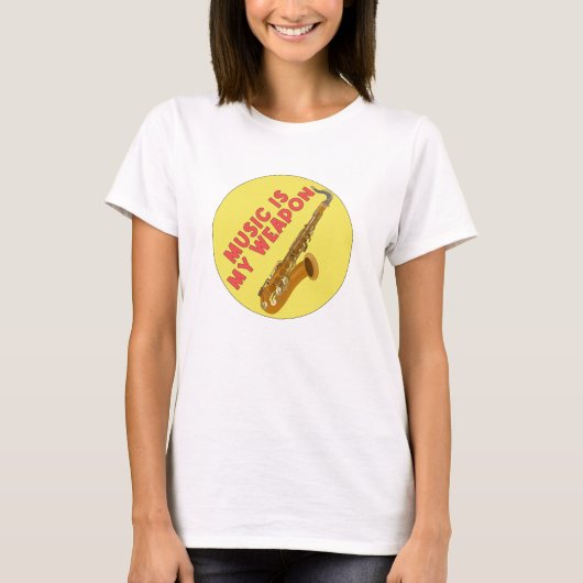 音楽は私の武器 Tシャツ (正面)