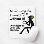 音楽は私の生命です マウスパッド (マウス)
