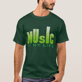 音楽は私の生命です Tシャツ