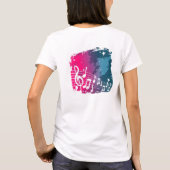 音楽は私の生命です Tシャツ (裏面)