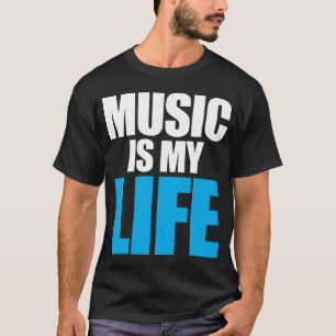 音楽は私の生命です Tシャツ