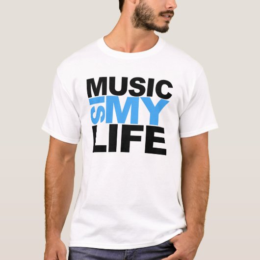 音楽は私の生命です Tシャツ (正面)
