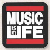音楽は私の生命赤です コースター (正面)