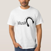 音楽は私の癒し Tシャツ (正面)