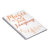 音楽は私の第2言語第2言語音楽です ノートブック (右側)