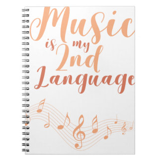 音楽は私の第2言語第2言語音楽です ノートブック