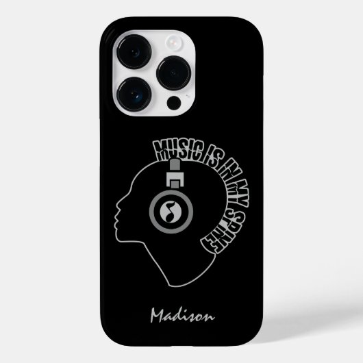音楽は私の背骨の名前をカスタムするの電話のケースに Case-Mate iPhoneケース (裏面)