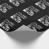 音楽は私の薬剤です… DJが私のディーラーの ラッピングペーパー (角)