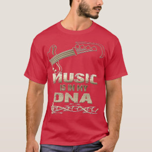 音楽は私のDNA音楽愛好家バスプレーヤーにある Tシャツ