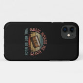 音楽は私を幸せにする あなたはそうでもない Case-Mate iPhoneケース (裏面(横))