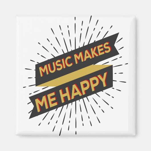 音楽は私を幸せにする マグネット (正面)