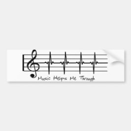 音楽は私を救済します バンパーステッカー