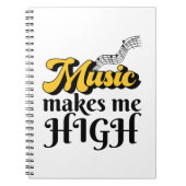 音楽は私を高くする ノートブック (正面)