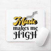 音楽は私を高くする マウスパッド (マウス)