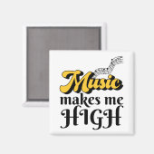 音楽は私を高くする マグネット (正面/裏面)