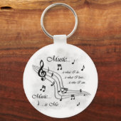 音楽は私 キーホルダー (正面)