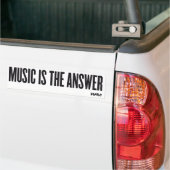 音楽は答えです バンパーステッカー (トラック上)