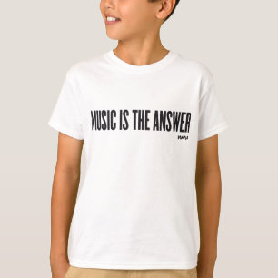 音楽は答えです Tシャツ