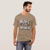 音楽は答えの女の子 Tシャツ (正面フル)