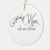 音楽は精神の声です セラミックオーナメント (左)