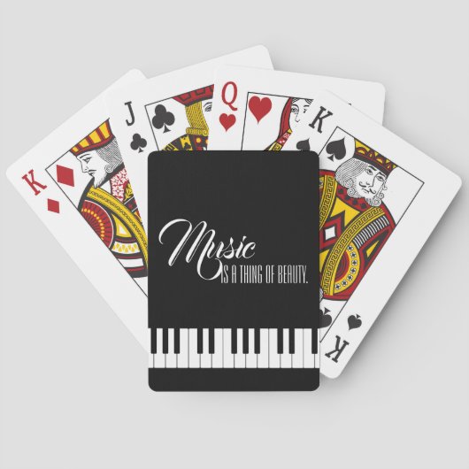 音楽は美しいもの トランプ (裏面)