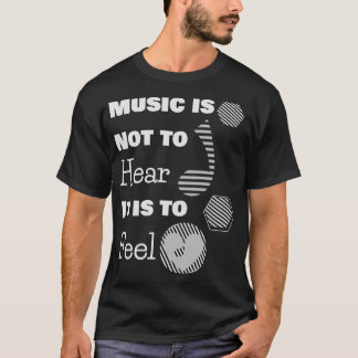 音楽は耳に入れぬ感じ Tシャツ