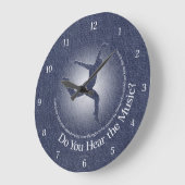 音楽は聞こえるか？大きな時計 ラージ壁時計 (傾斜)