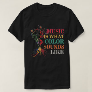 音楽は色の音のように聞こえる | アートフルデザイン Tシャツ