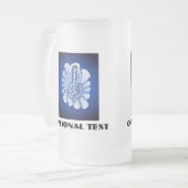 音楽は芸術である フロストグラスビールジョッキ (正面左)