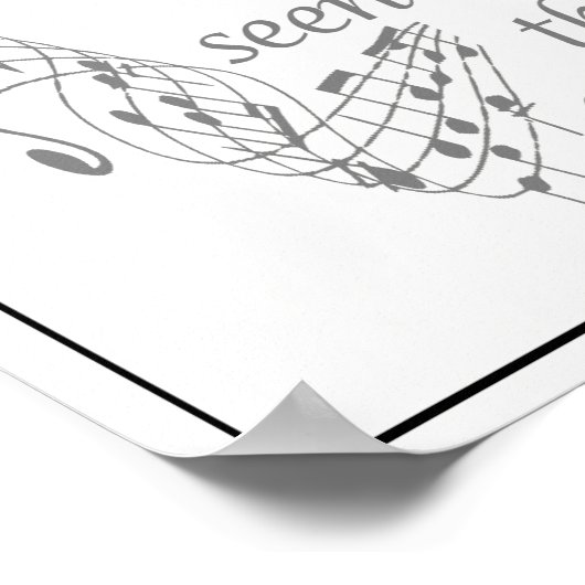 音楽は芸術のハート感動的引用文 ポスター (角)