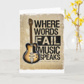 音楽は話します カード (黄色い花)