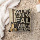 音楽は話します クッション (ブランケット)