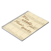 音楽は話します ノートブック (左側)