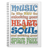 音楽は鍵 ノートブック (正面)