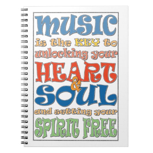 音楽は鍵 ノートブック (正面)