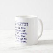 音楽は音の動きである – 音楽引用文 コーヒーマグカップ (正面右)
