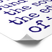 音楽は音の動きである – 音楽引用文 ポスター (角)