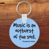 音楽は魂の賜物の激発だ キーホルダー (正面)