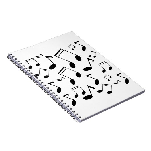 音楽は黒に注意します ノートブック (右側)