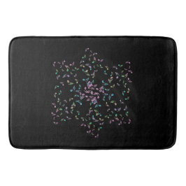 音楽は黒の星に注意します バスマット