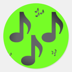 音楽はEmojisに注意します ラウンドシール