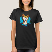 音楽はLife Cartoon Basenji Tシャツ (正面)