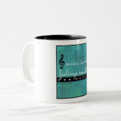 音楽はMUGのような感覚の音である ツートーンマグカップ (正面左)