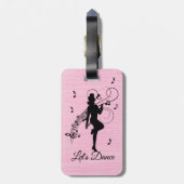 音楽への高い踊り ラゲッジタグ (裏面縦)